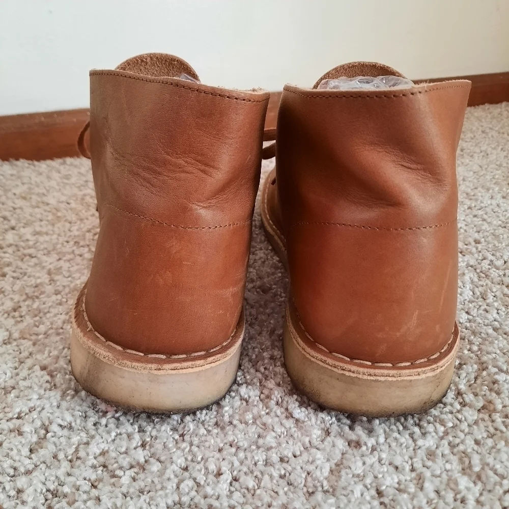 Clarks Originals Desert Chukka Boots Dark Tan Genuine Leather 26162422 Size 11